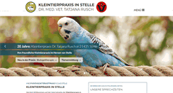 Desktop Screenshot of kleintierpraxis-stelle.de